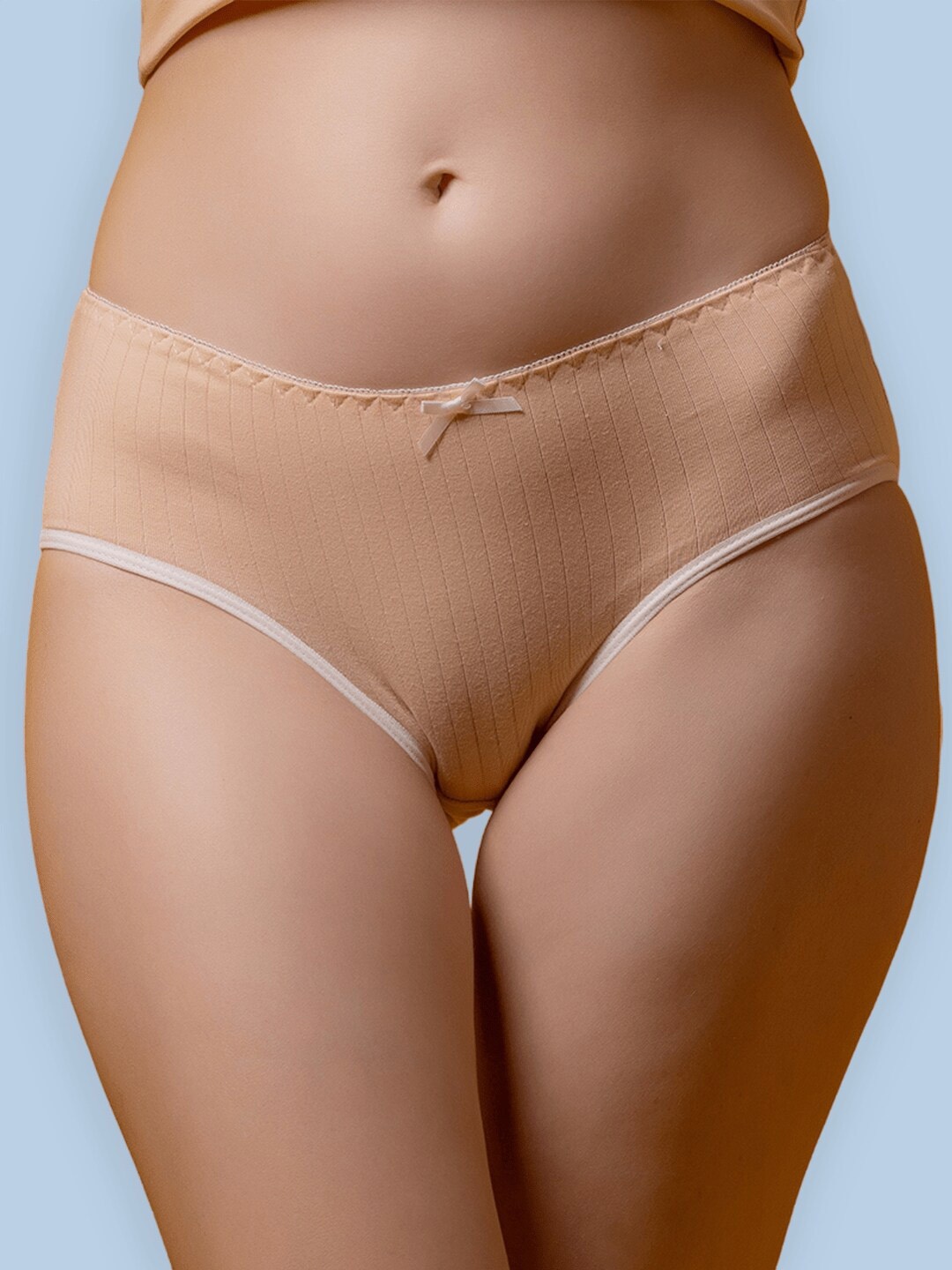 

BOLD & BAE Low-Rise Cotton Basic Briefs, Beige