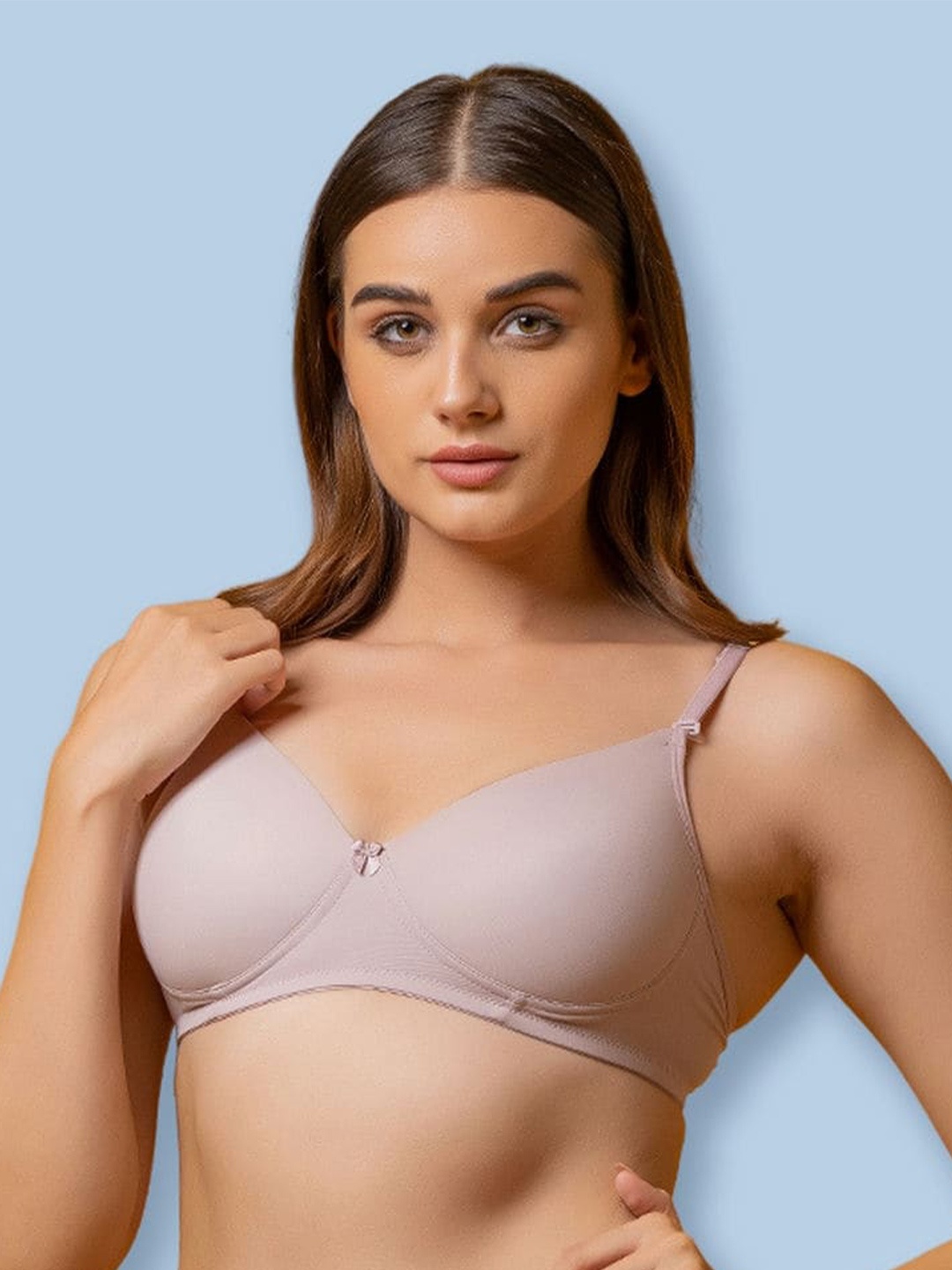

BOLD & BAE Medium Coverage Lightly Padded Everyday Bra- All Day Comfort, Mauve
