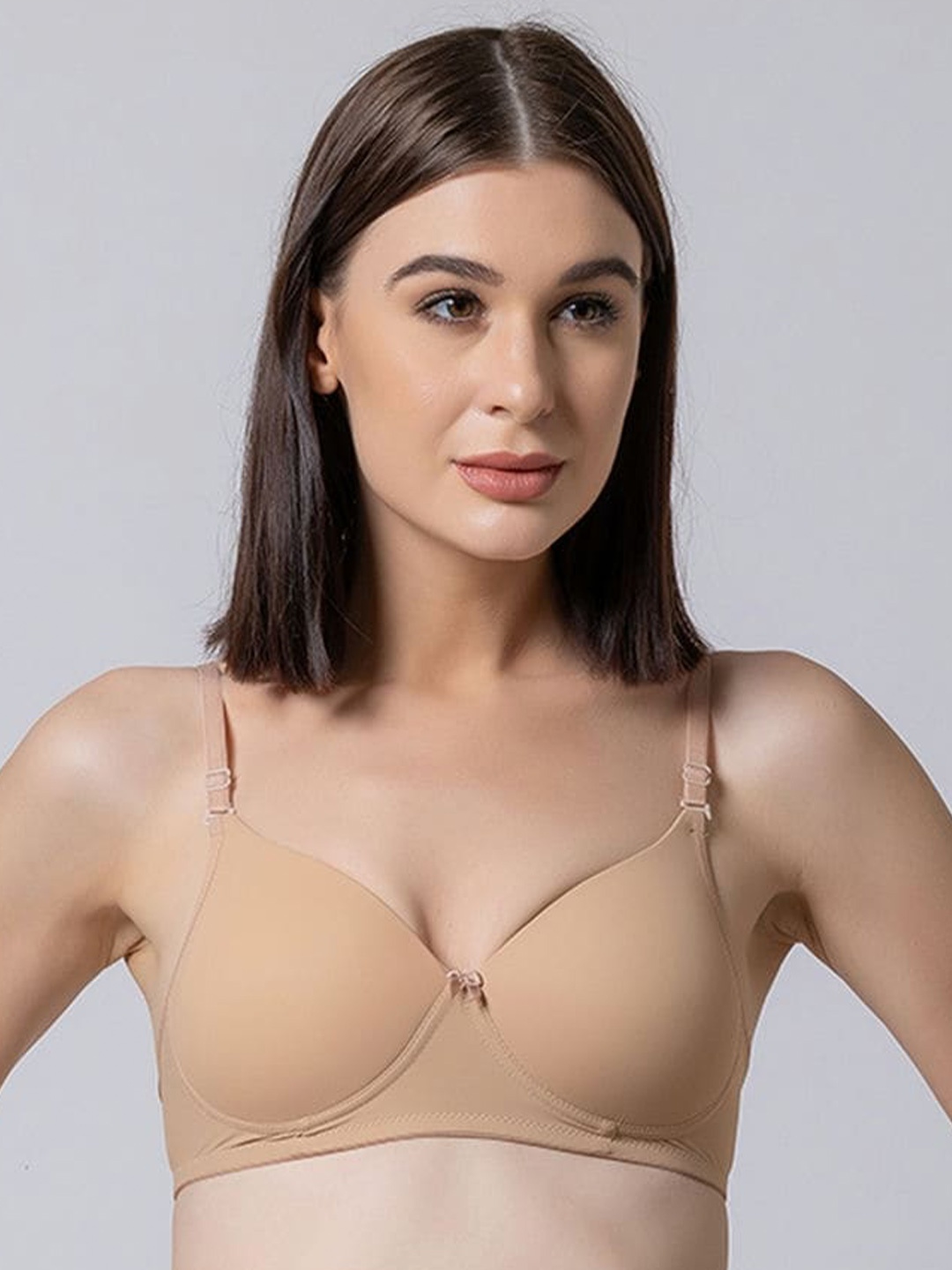 

BOLD & BAE Medium Coverage Lightly Padded Everyday Bra, Beige