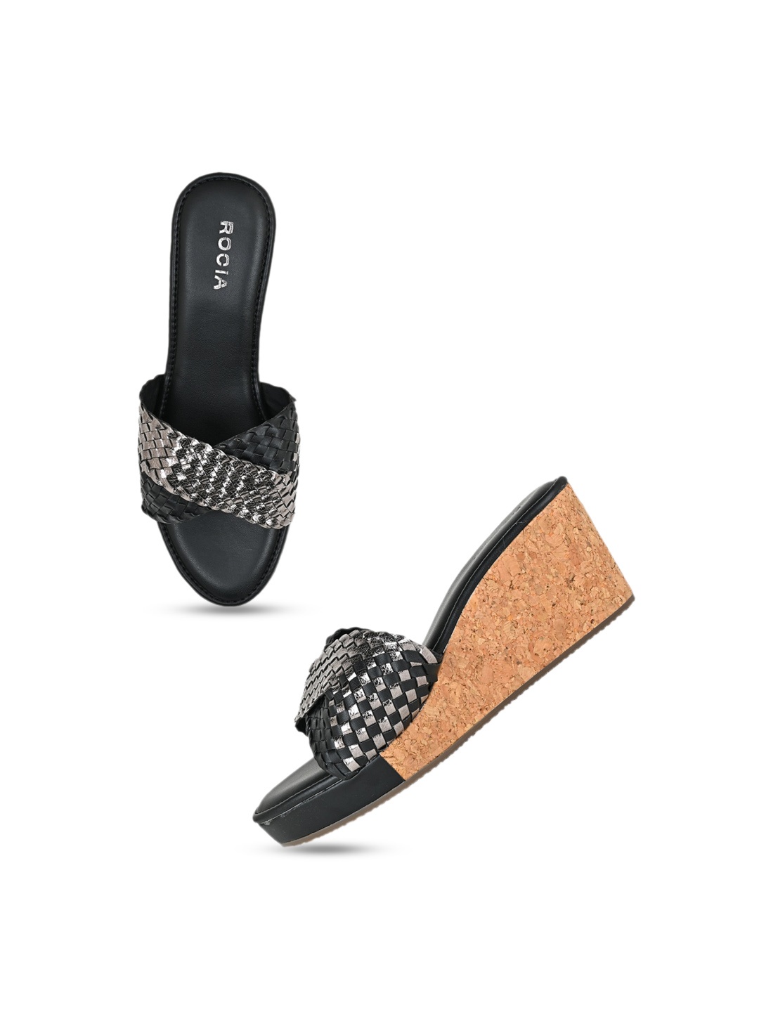 

Rocia Embellished Wedge Heels, Black