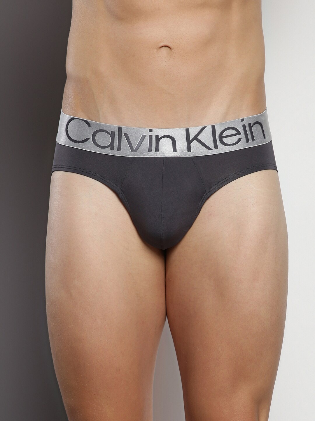 

Calvin Klein Brand Logo Detail Basic Briefs NB3073N2D-2, Grey