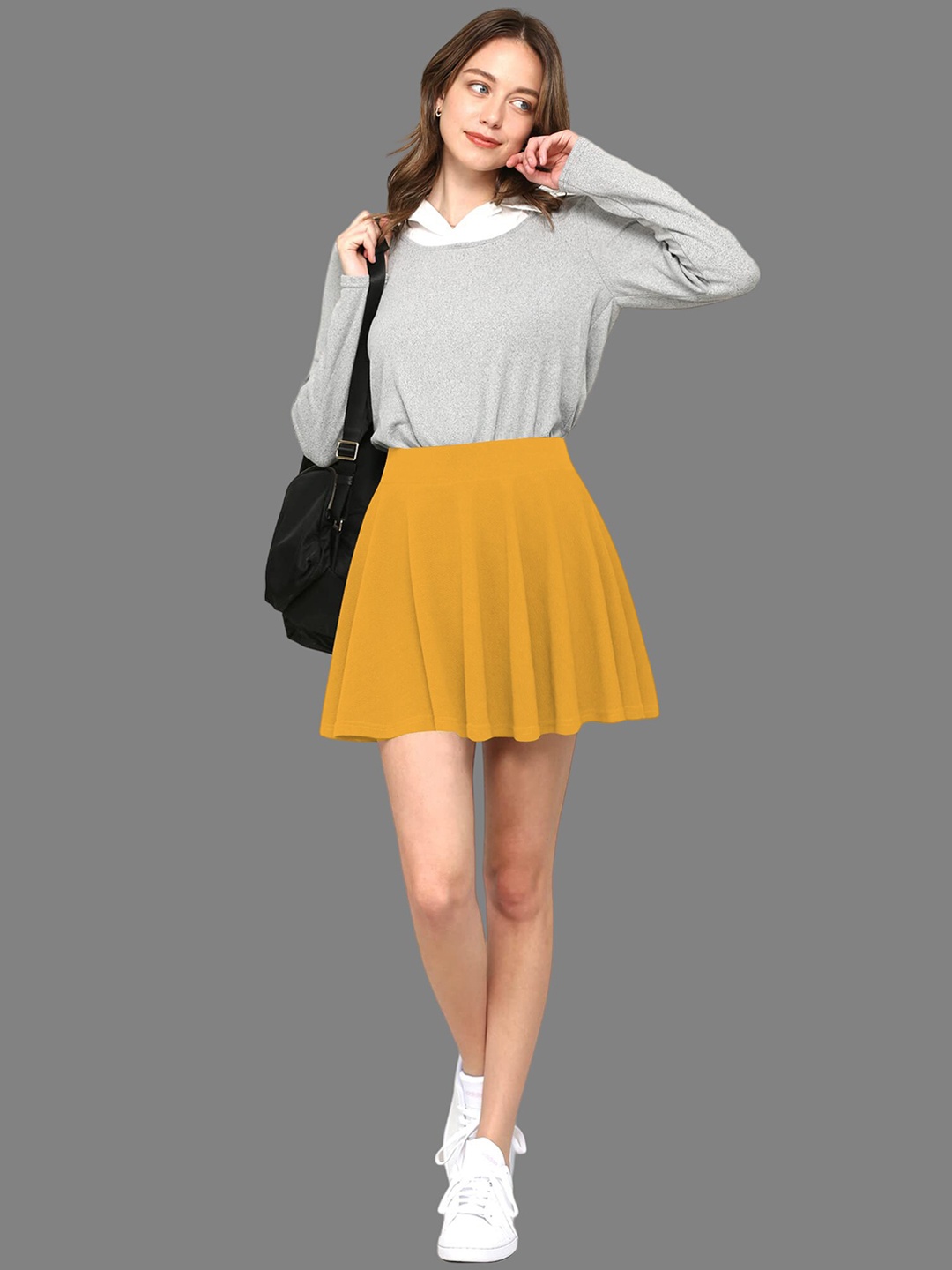 

BAESD High-Rise Above Knee-Length Skorts, Yellow