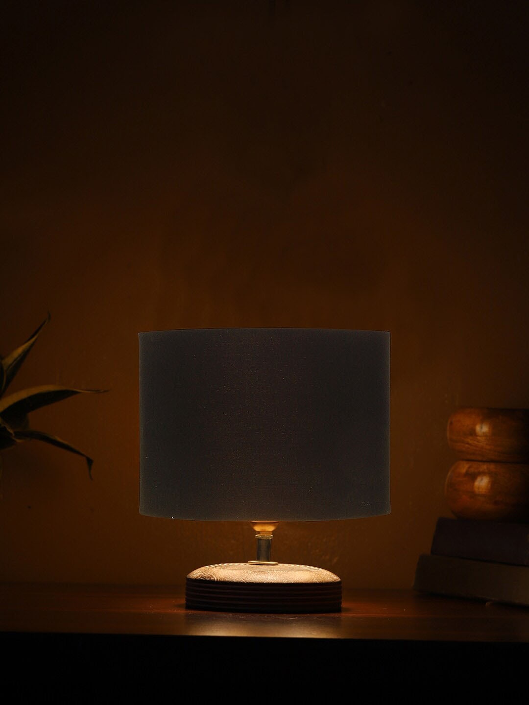 

Devansh Black Wooden Table Lamps
