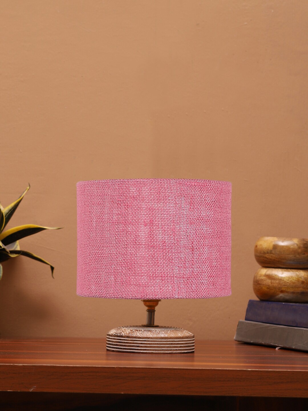 

Devansh Pink Wooden Table Lamps