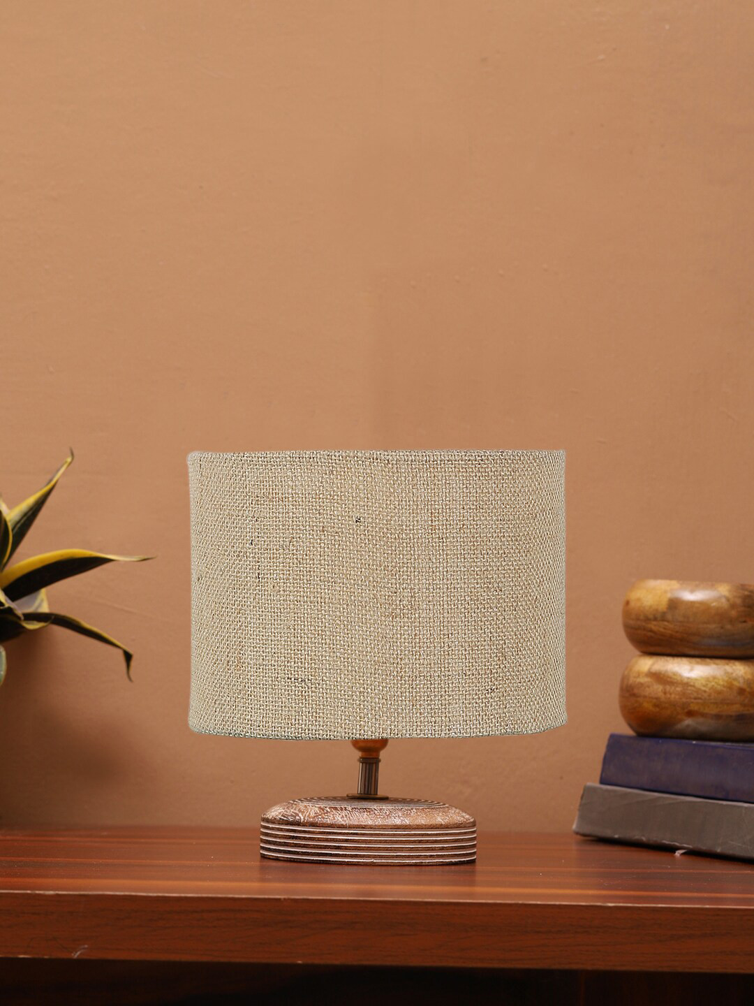 

Devansh Beige Wooden Table Lamps