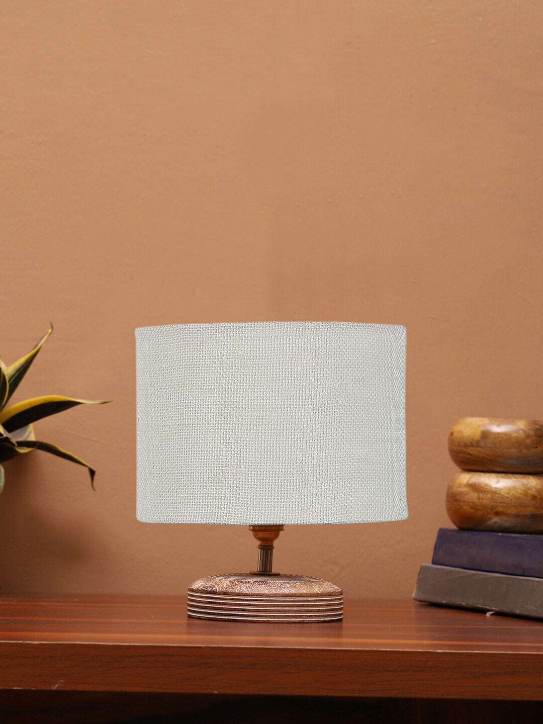 

Devansh White Wooden Table Lamps