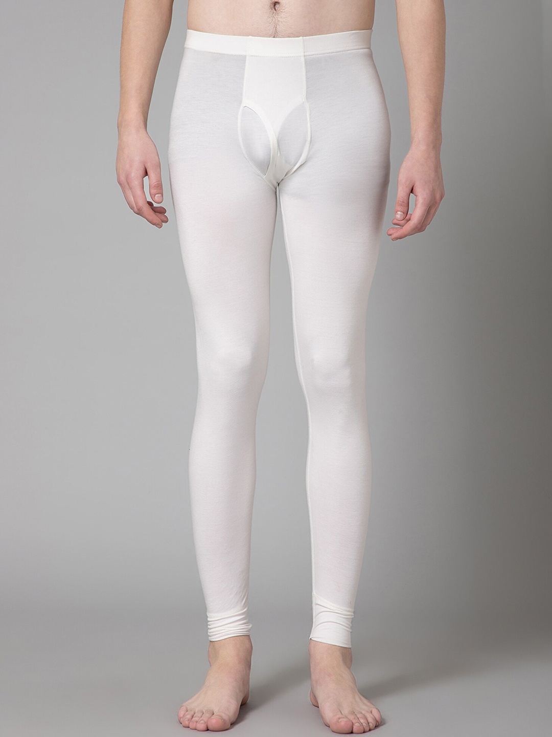 

Cantabil Regular Fit Mid-Rise Thermal Bottoms, Off white