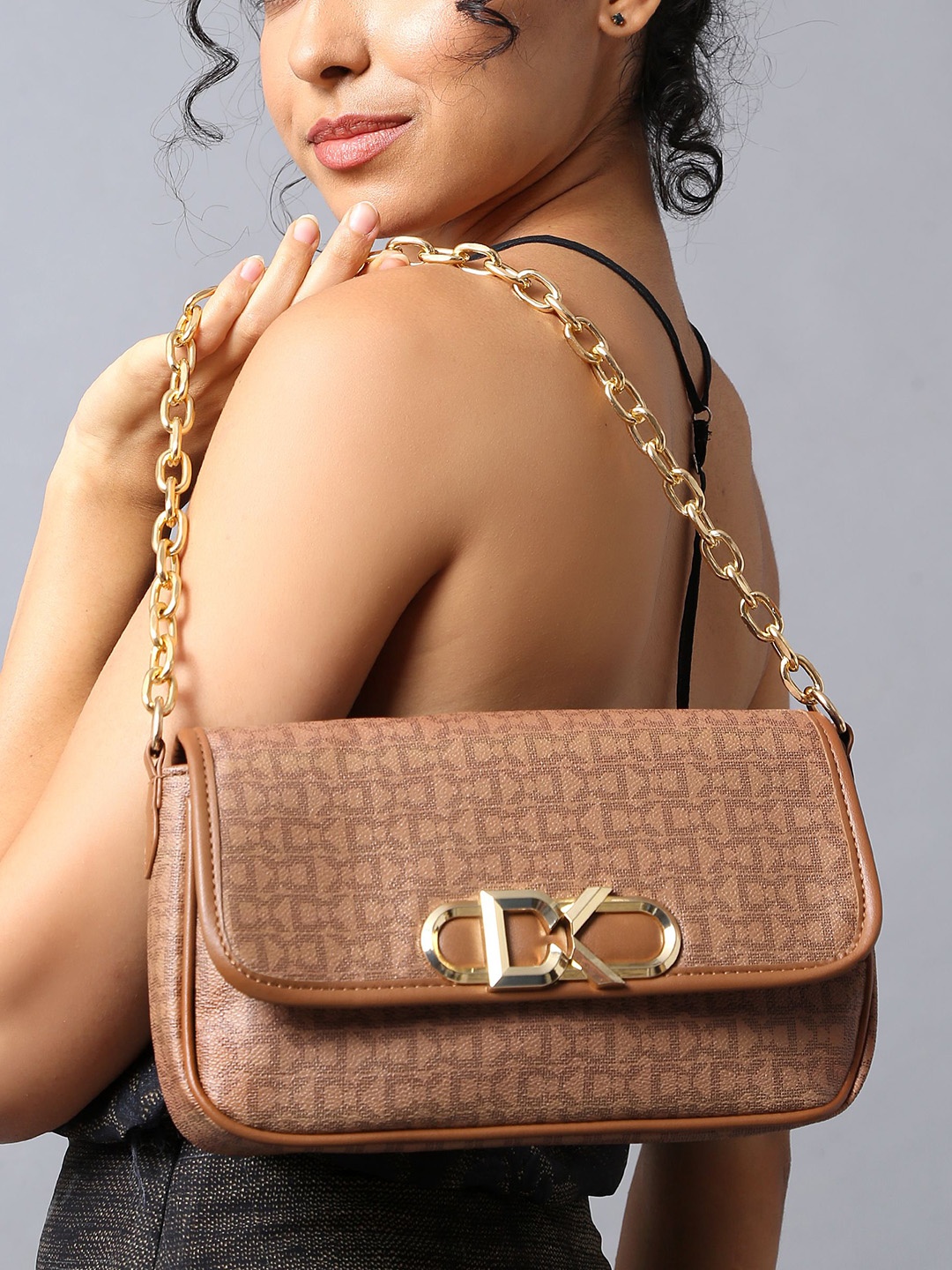 

Diana Korr Structured Handheld Bag, Tan