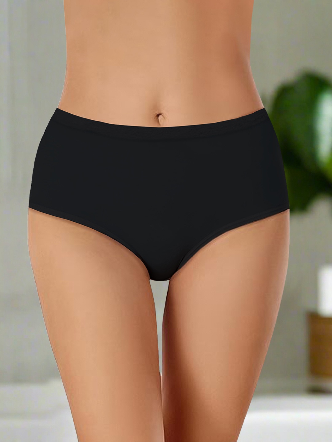 

Heelium Women Bamboo Odour-Free and Comfortable Hipster, Black