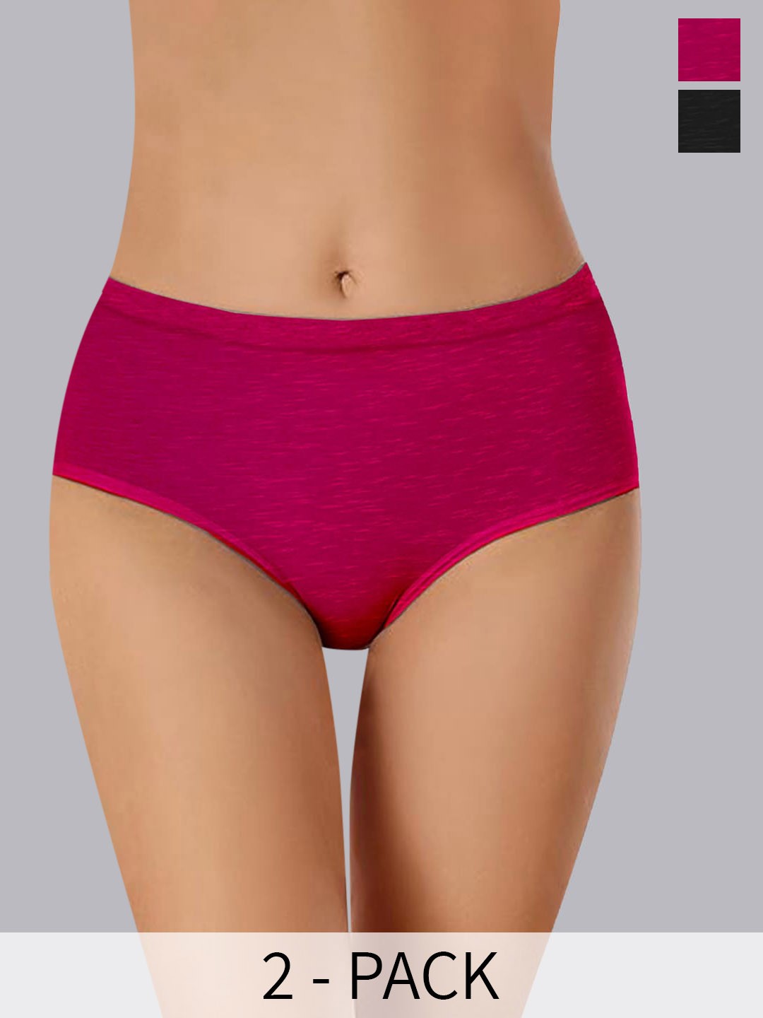

Heelium Pack Of 2 Anti-Odour Seamless Hipster Briefs, Black