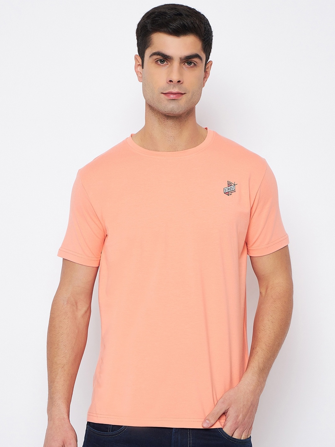 

Duke Round Neck Cotton Slim Fit Tshirt, Orange