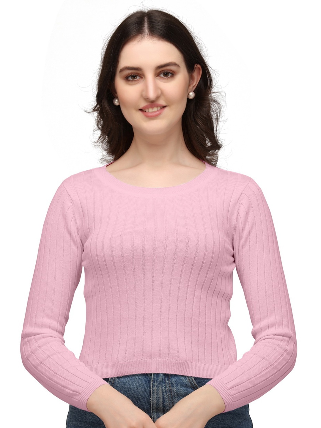 

GETCHI Woollen Top, Pink