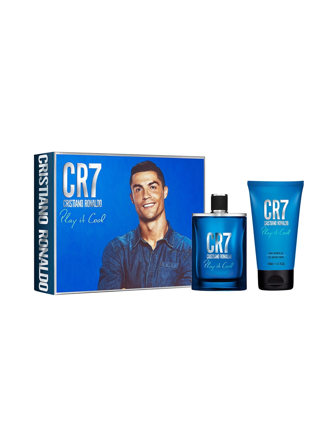 

Cristiano Ronaldo CR7 Play It Cool EDT 150ml & Shower Gel 30ml Gift Set, Transparent
