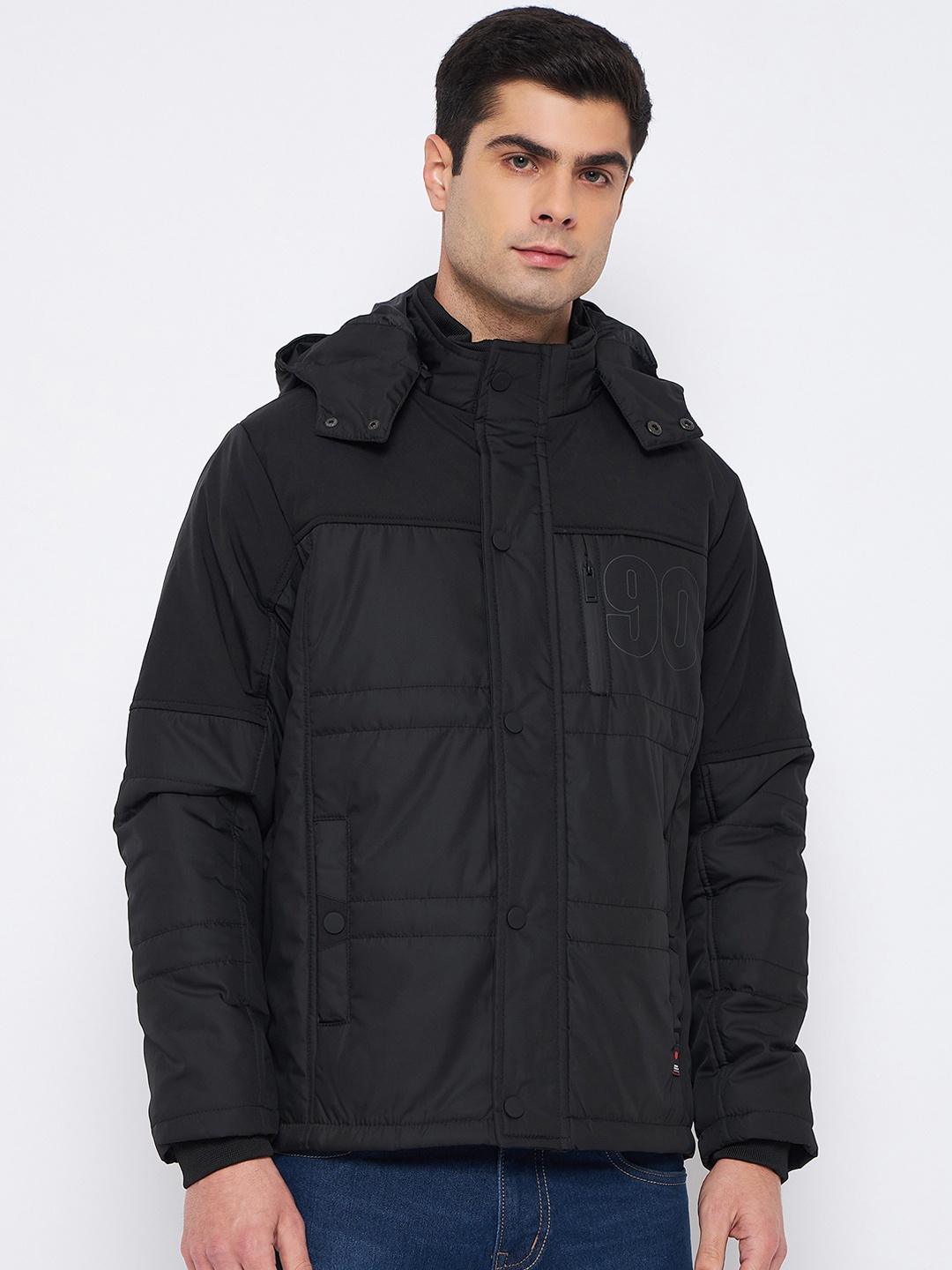 

Duke Hooded Padded Jacket, Black