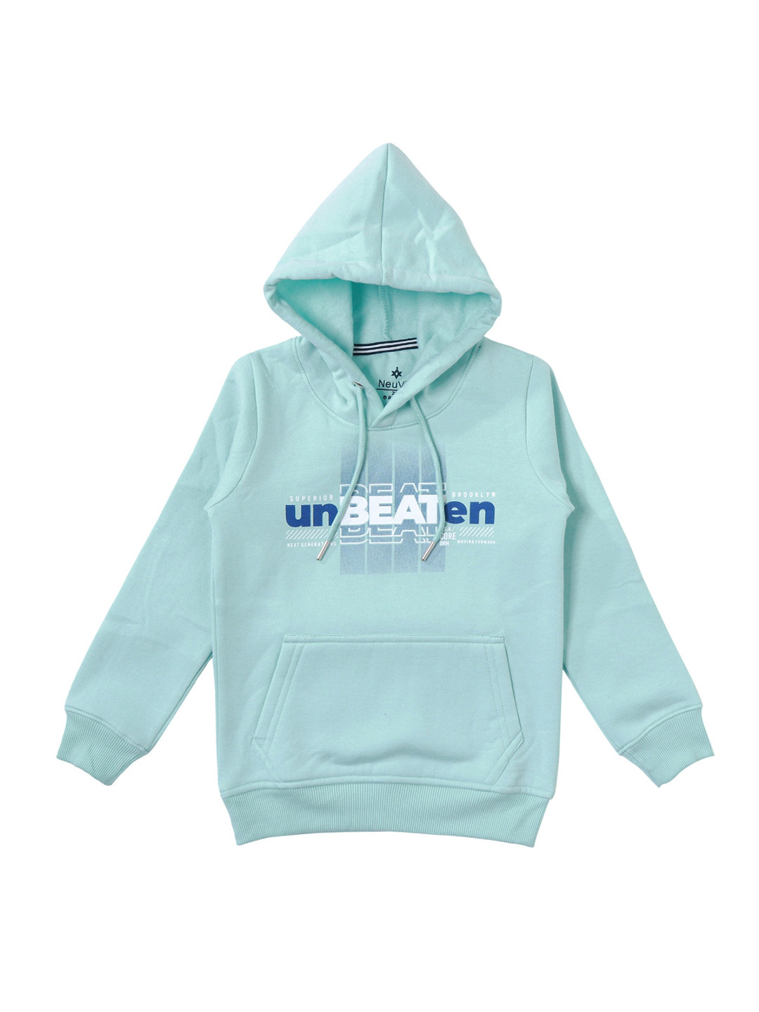 

BAESD Girls Fleece Printed Hooded Sweatshirt, Blue