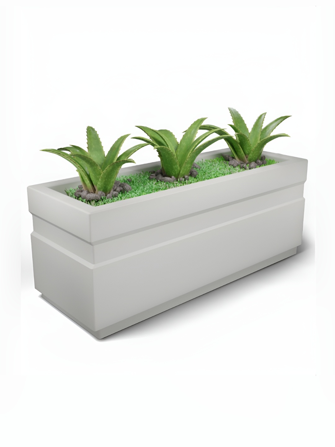 

Yuccabe Italia Shera Crown Beige 3 Pieces Rectangle Shape Planters