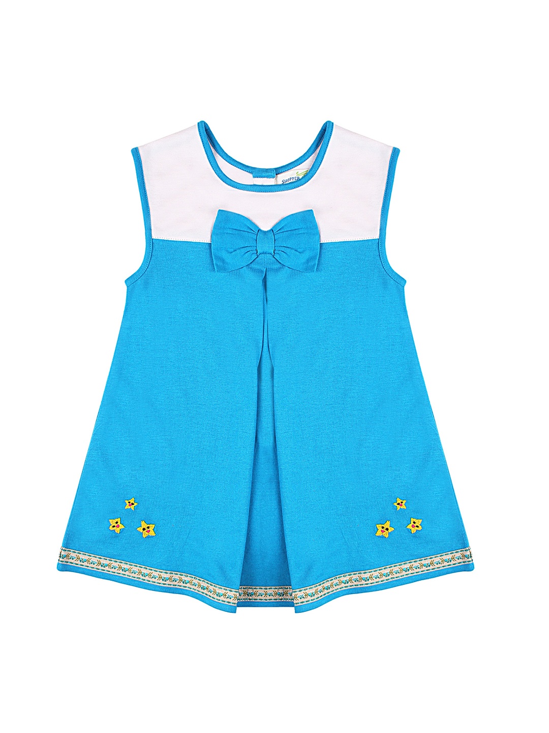 

BAESD Round Neck Sleeveless A-Line Dress, Blue