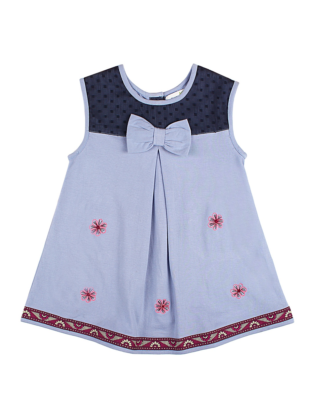 

BAESD Floral Cotton Print A Line Dress, Blue