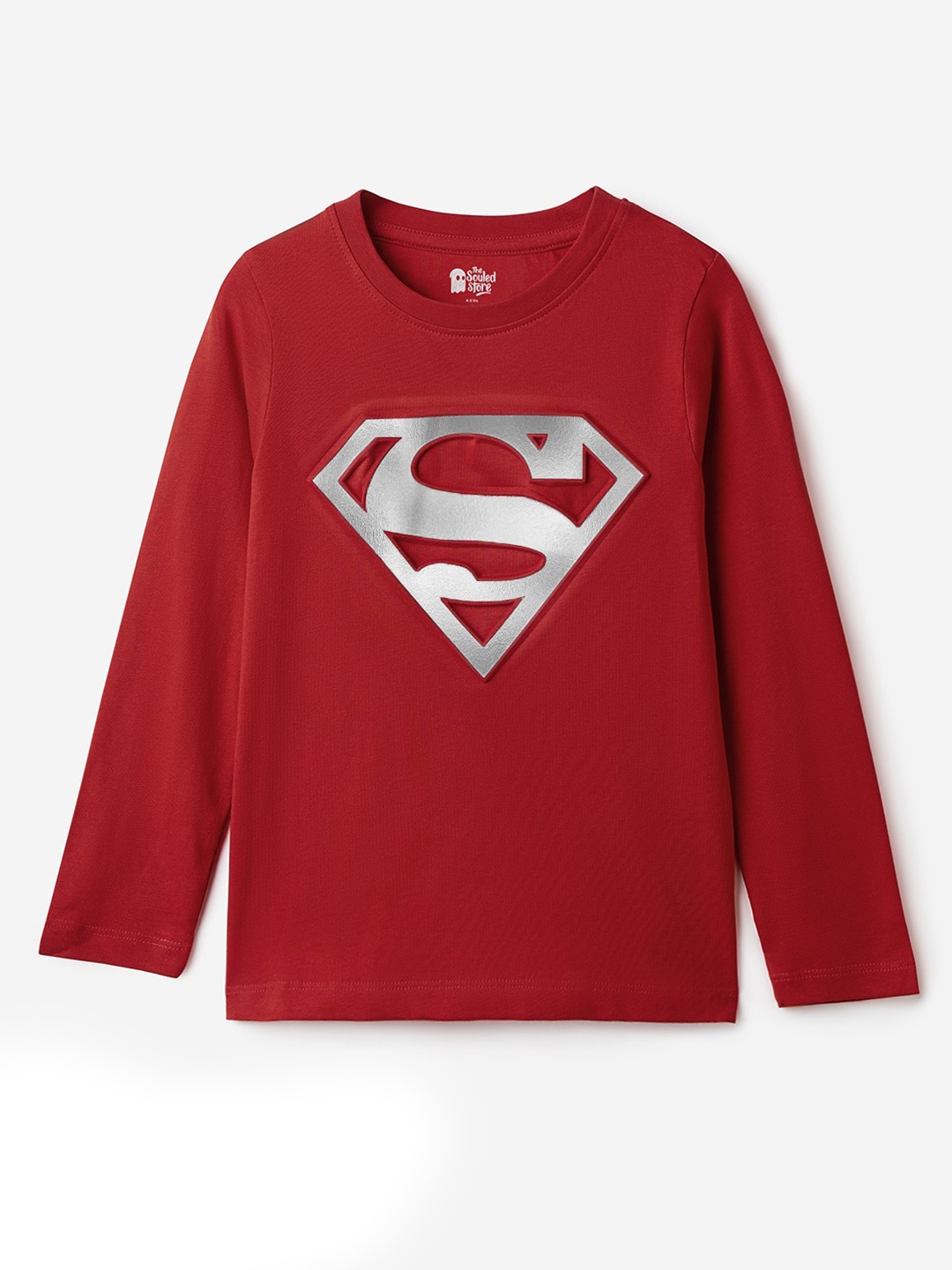 

The Souled Store Boys Superman Printed Pure Cotton T-shirt, Red