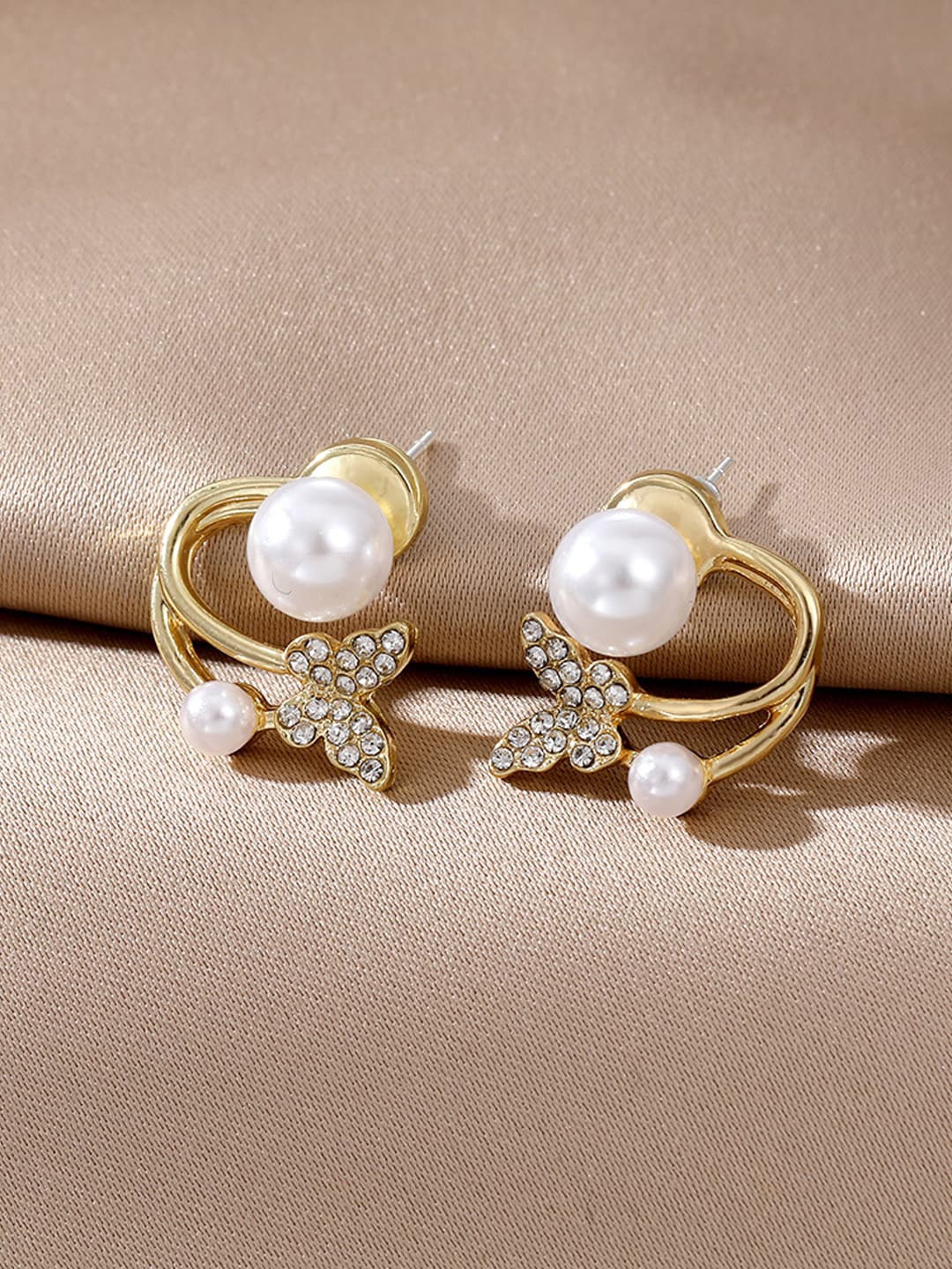 

Krelin Gold-Plated Pearl Studs Earrings