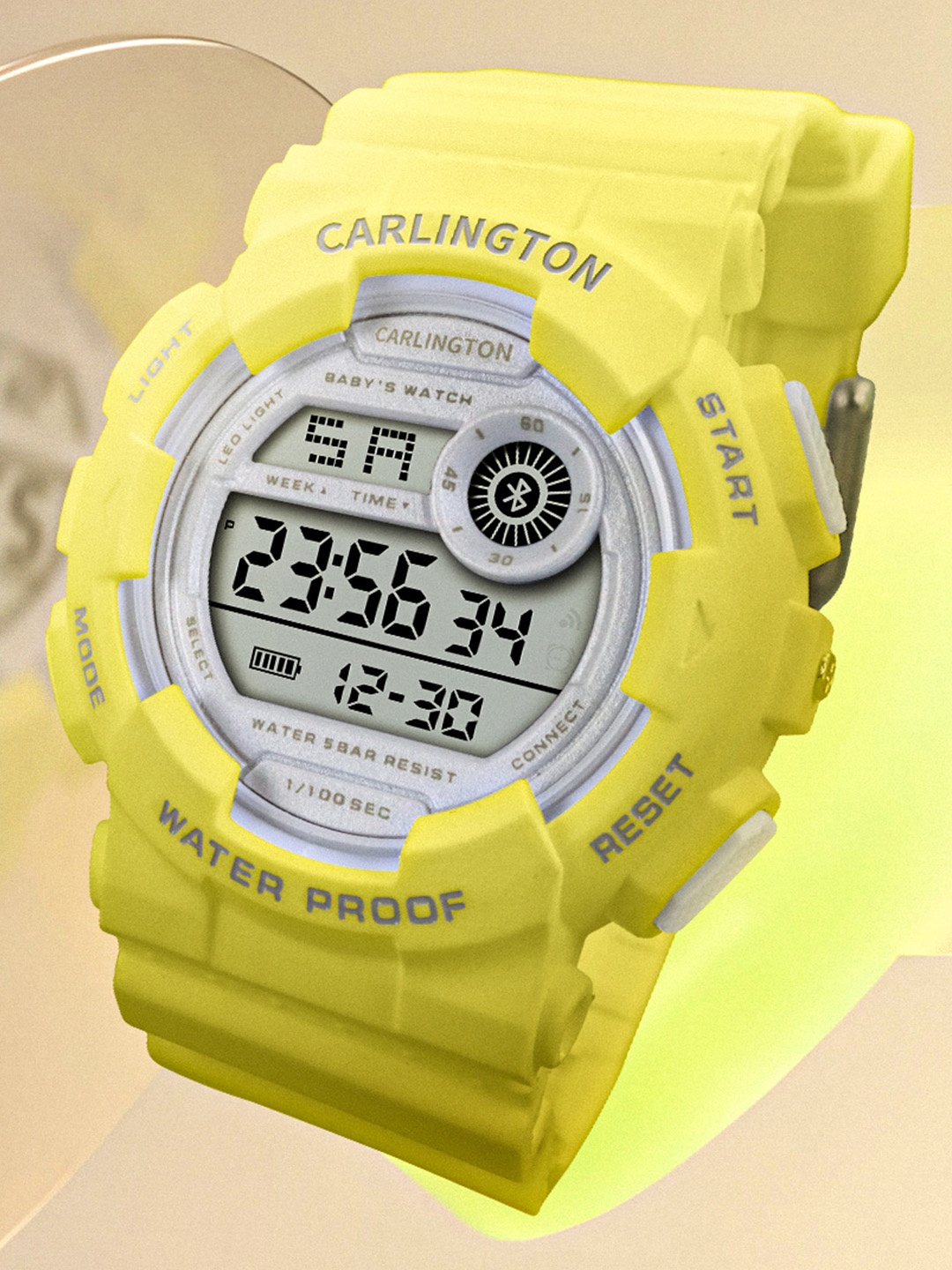 

CARLINGTON Kids Digital Multi Function Watch - Junior 9121 Yellow