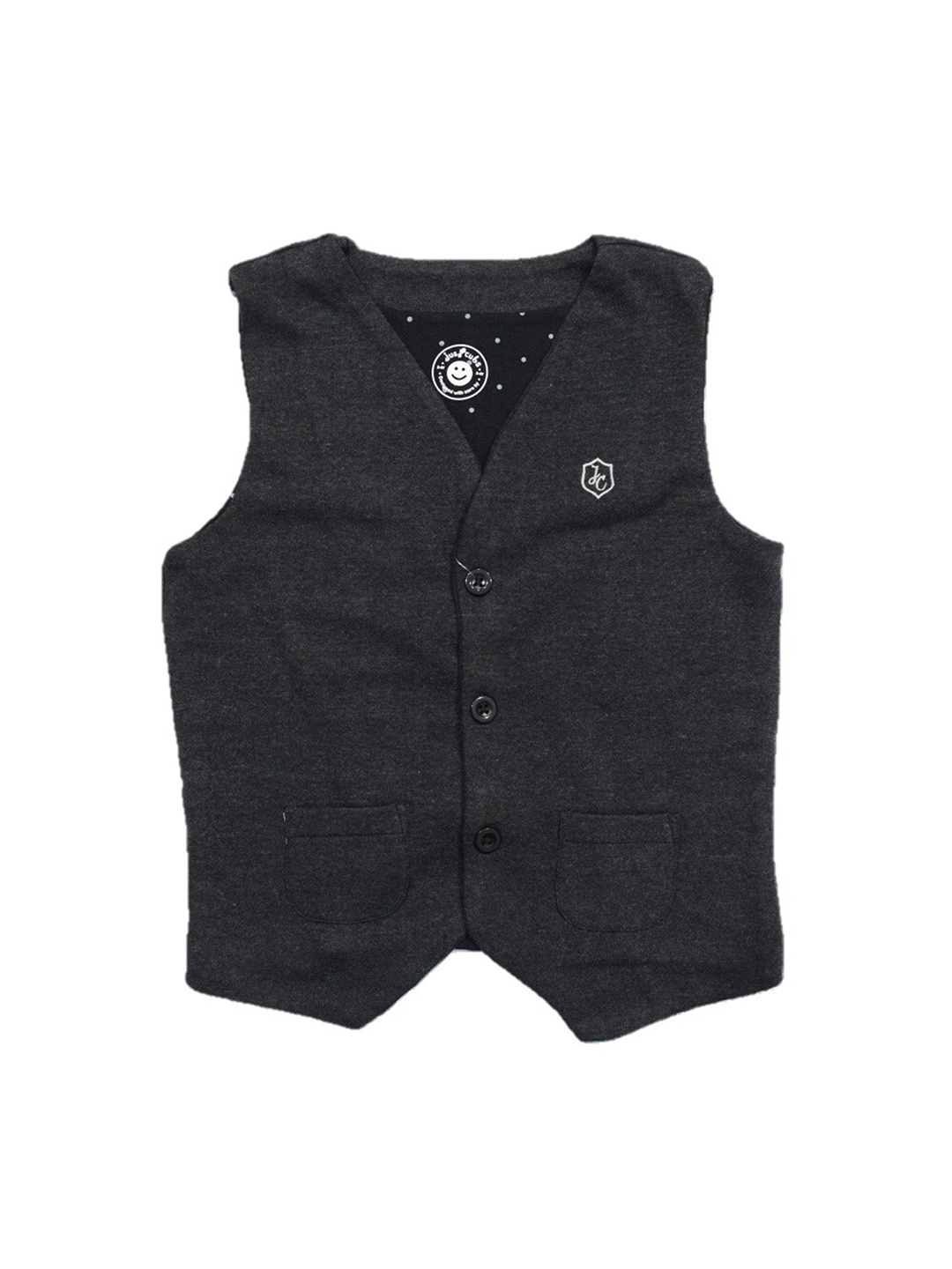 

JusCubs Boys V-Neck Sleeveless Waistcoat, Charcoal