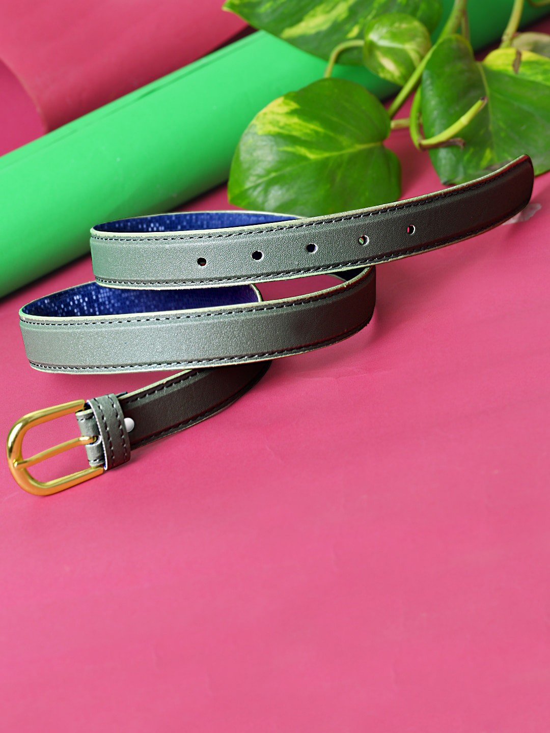 

DressBerry Green Women Textured Belt