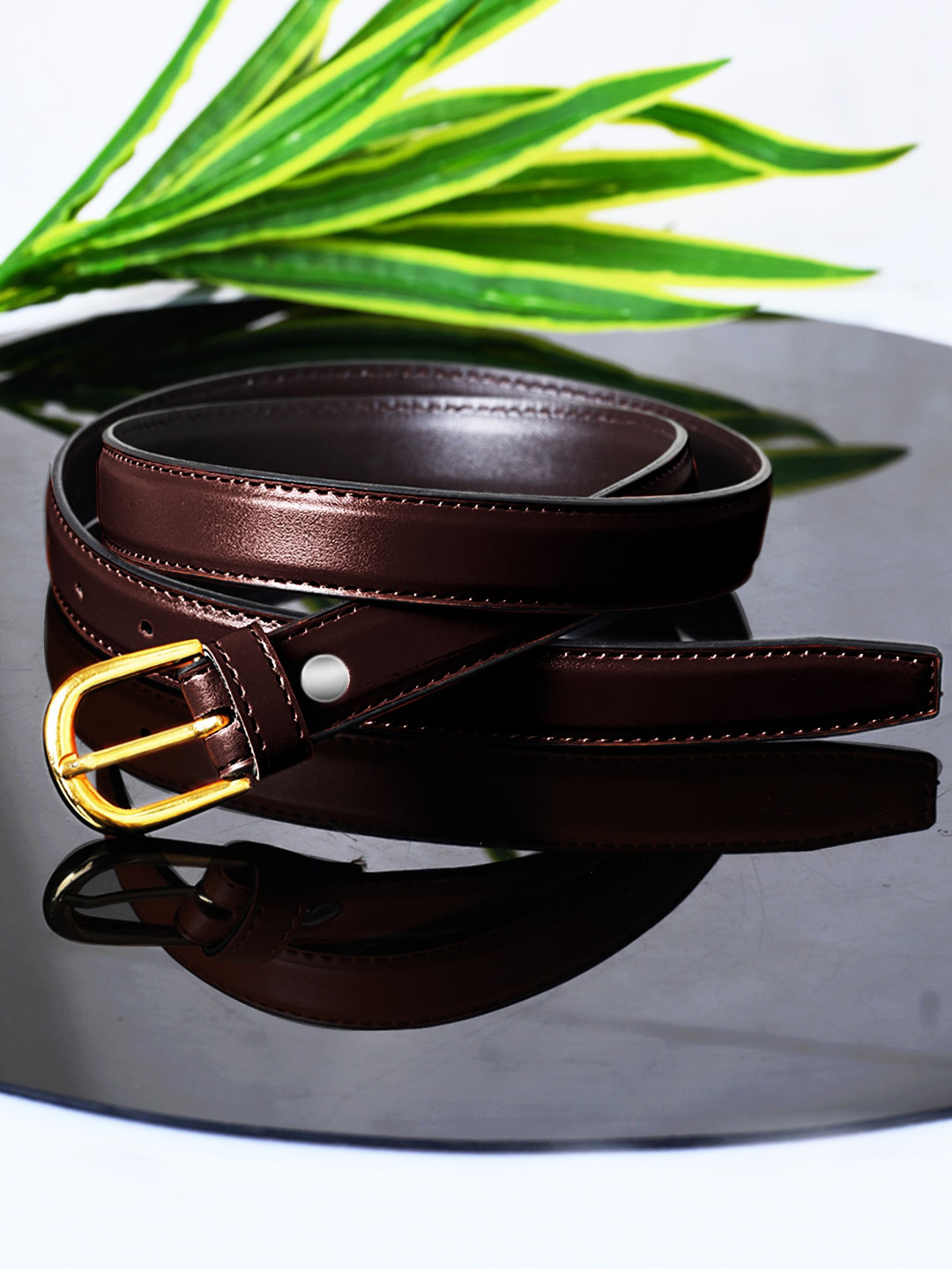 

DressBerry Brown Women Slim Belt