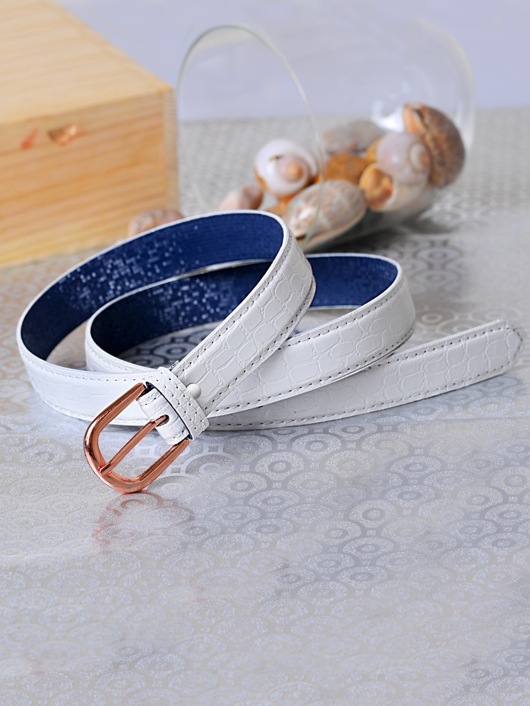 

DressBerry Women White Casual Belt
