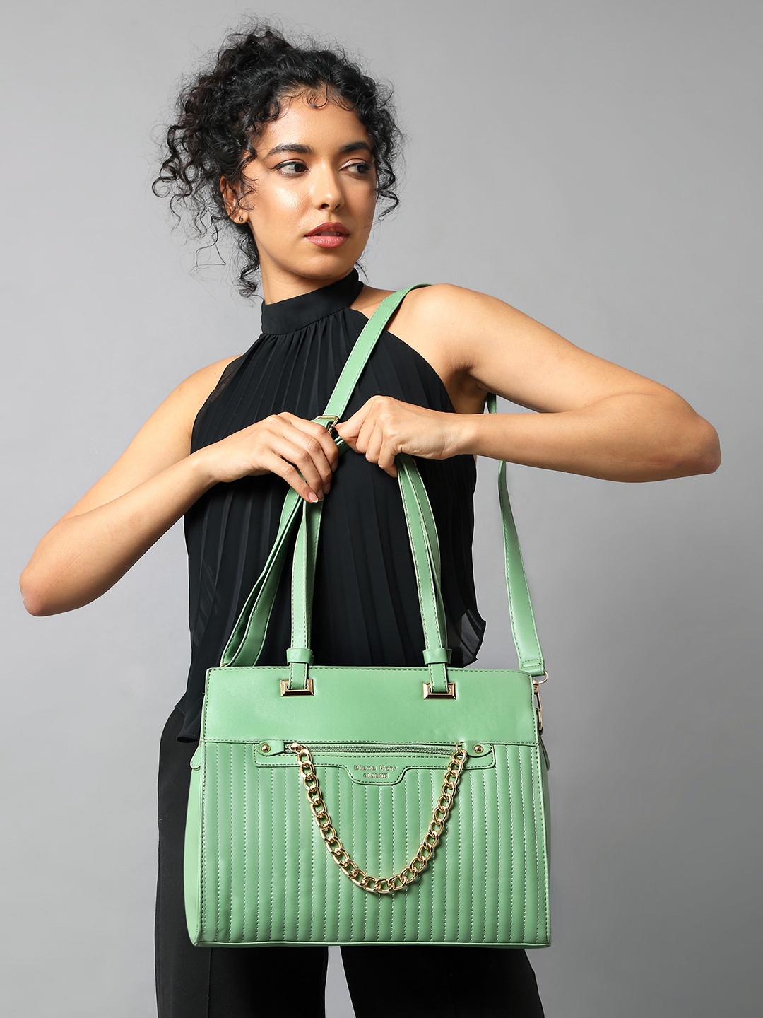

Diana Korr Structured Handheld Bag, Green