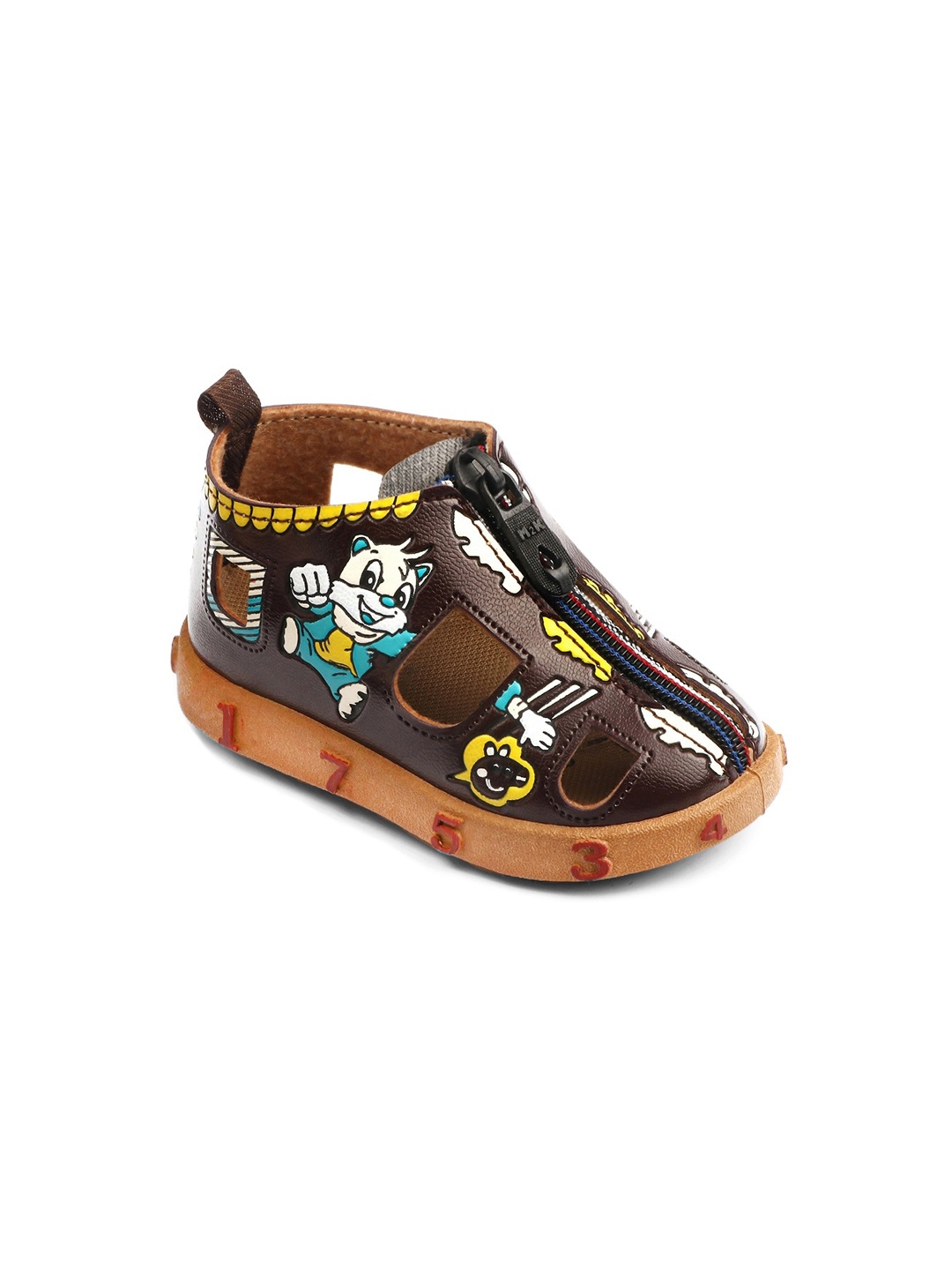 

BAESD Kids Printed Comfort Sandals, Brown