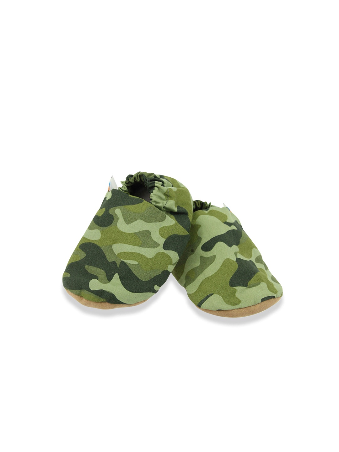 

BAESD Infants Printed Cotton Booties, Green