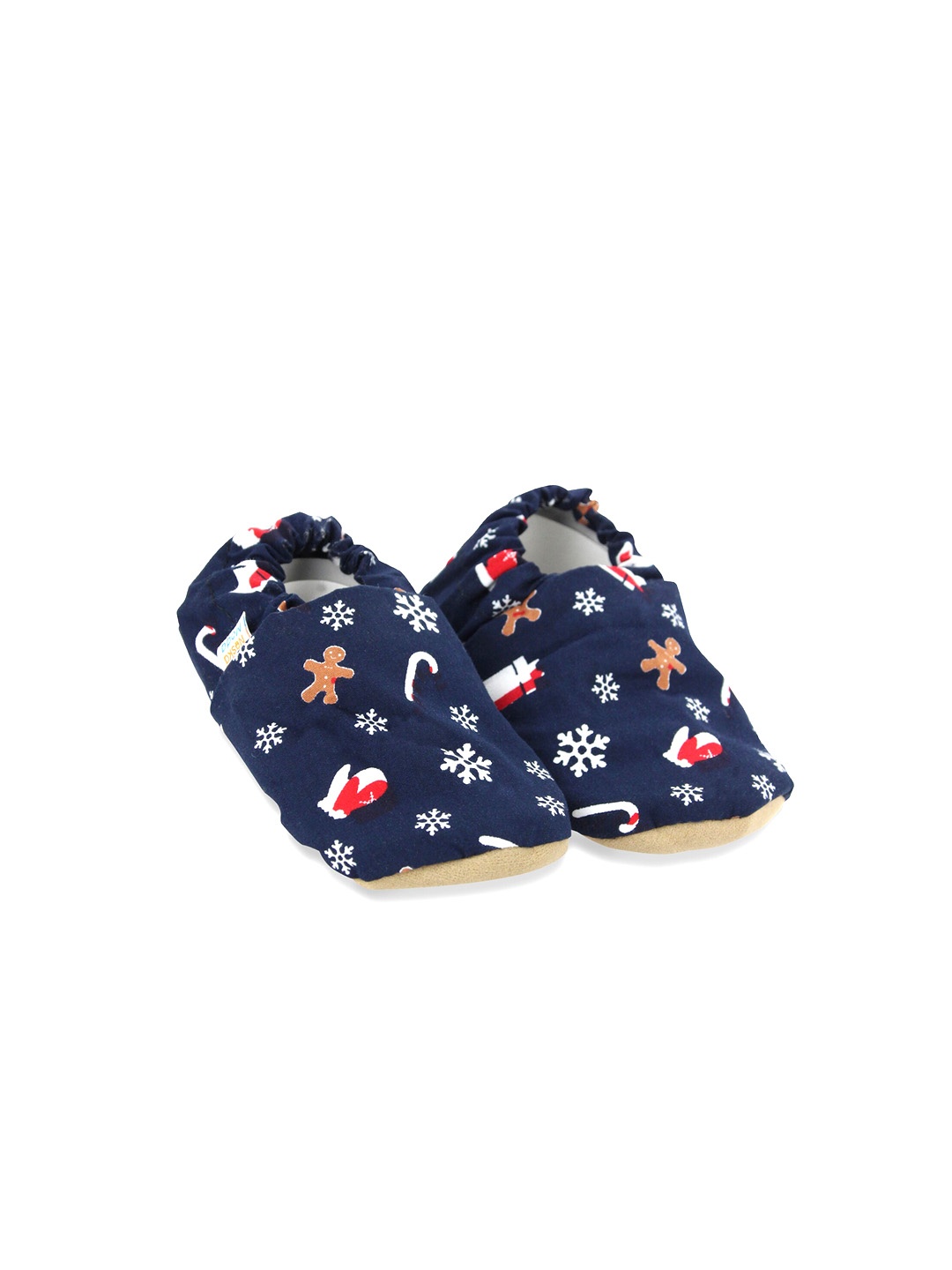 

BAESD Infants Anti Slip Printed Cotton Booties, Navy blue