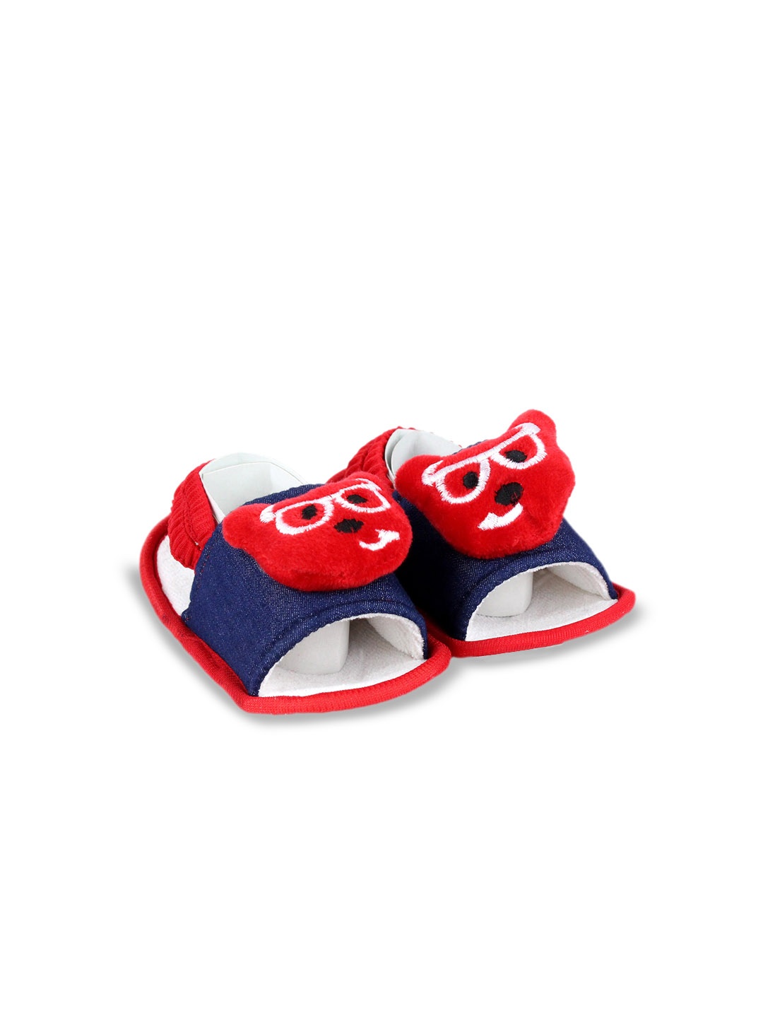 

BAESD Infants Kids Printed Cotton Booties, Red