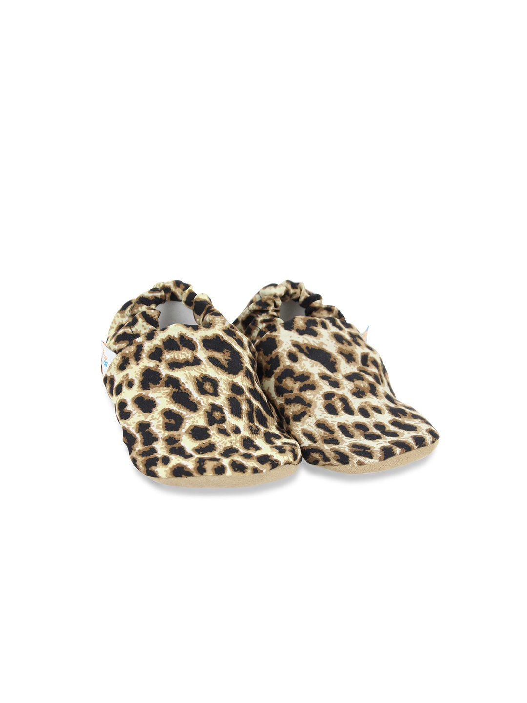 

BAESD Infants Printed Cotton Booties, Brown