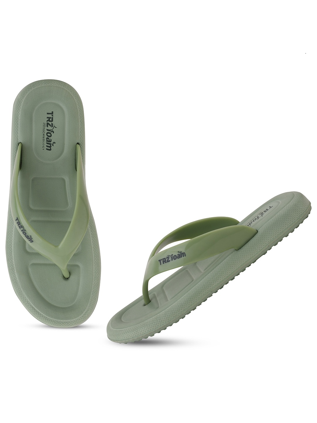 

BAESD Women Rubber Thong Flip-Flops, Green