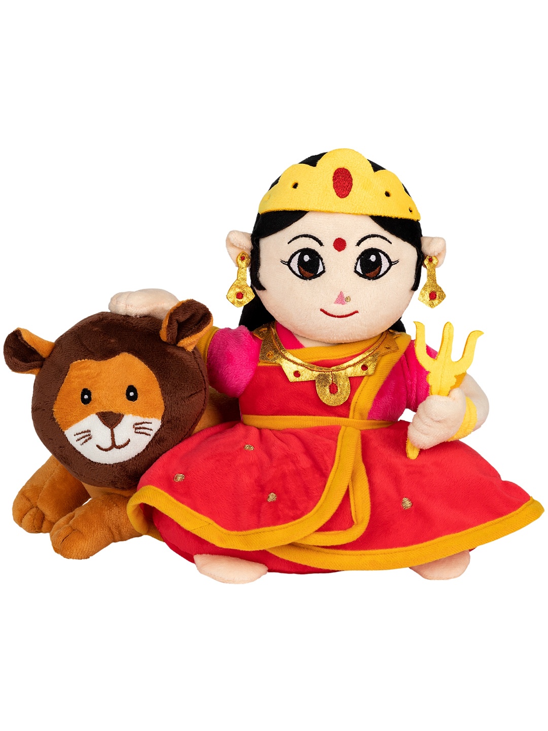 

Panda's Box Kids Mantra Chanting Devi Durga Musical Soft Plush Toy, Maroon