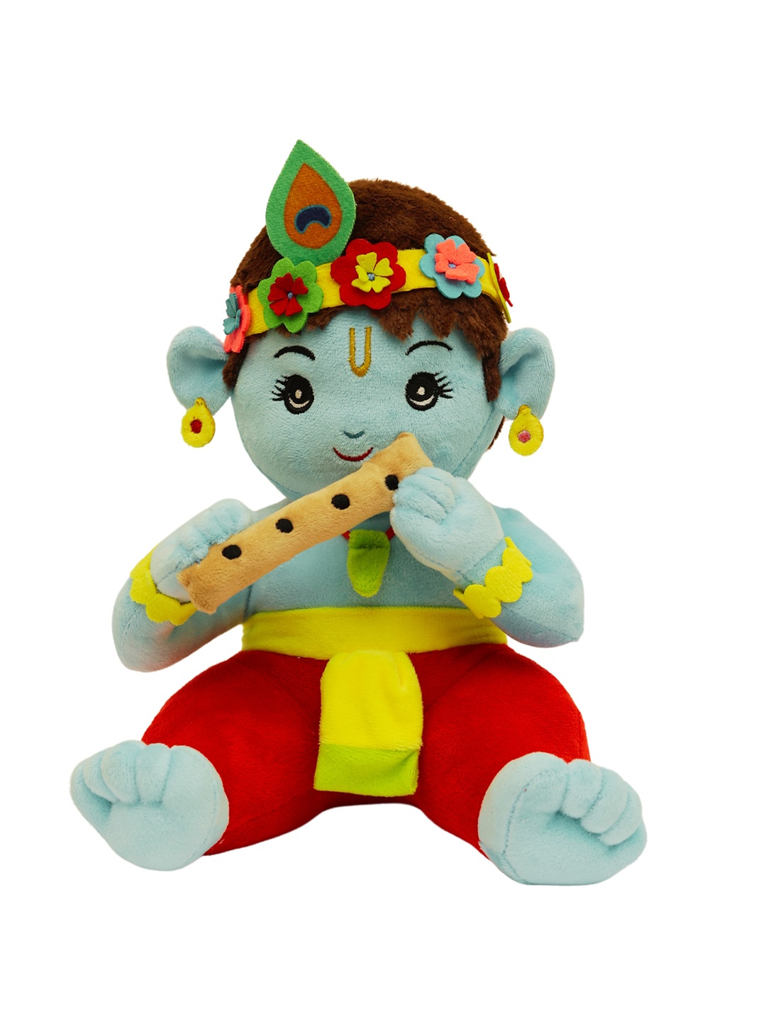 

Panda's Box Kids Mantra Chanting Baby Krishna Musical Soft Plush Toy, Blue