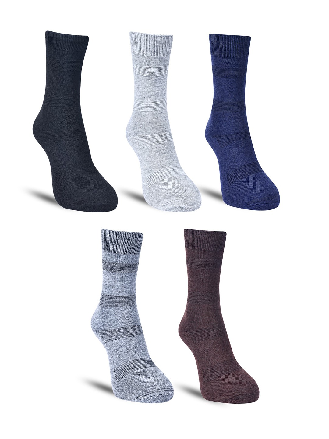 

Dollar Socks Men Pack Of 5 Cotton Ankle-Length Socks, Black