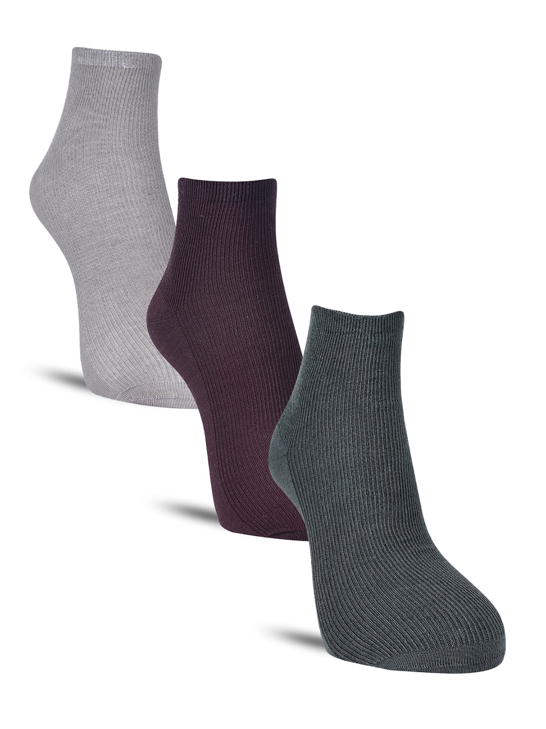 

Dollar Socks Men Pack of 3 Cotton Above Ankle-Length Socks, Brown