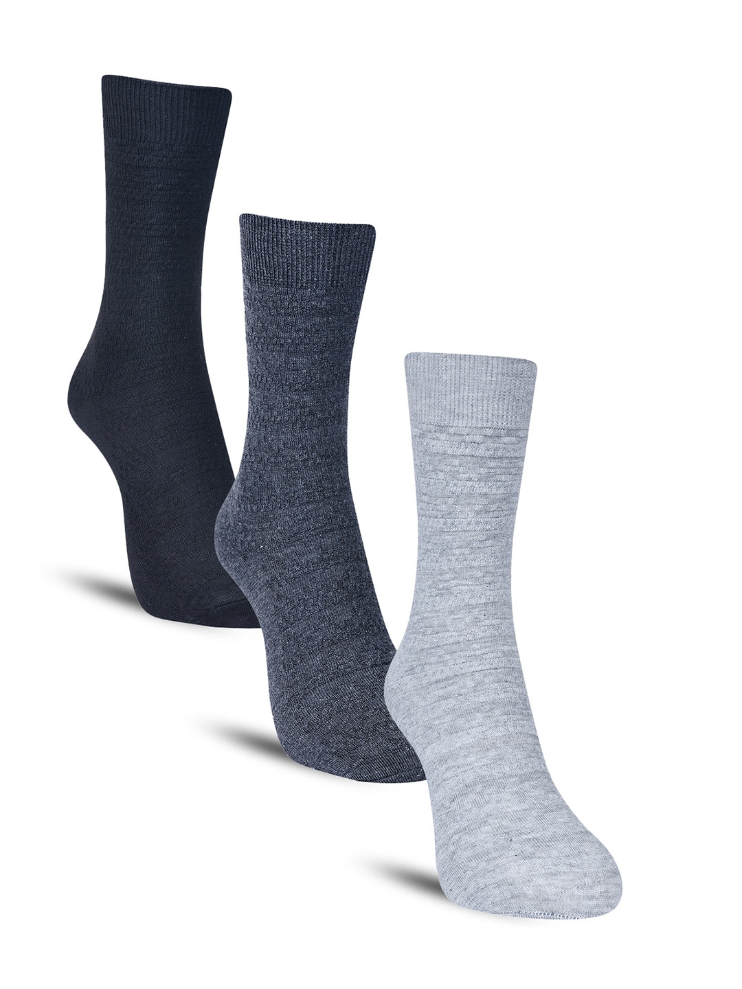 

Dollar Socks Men Pack of 3 Cotton Calf-Length Socks, Black