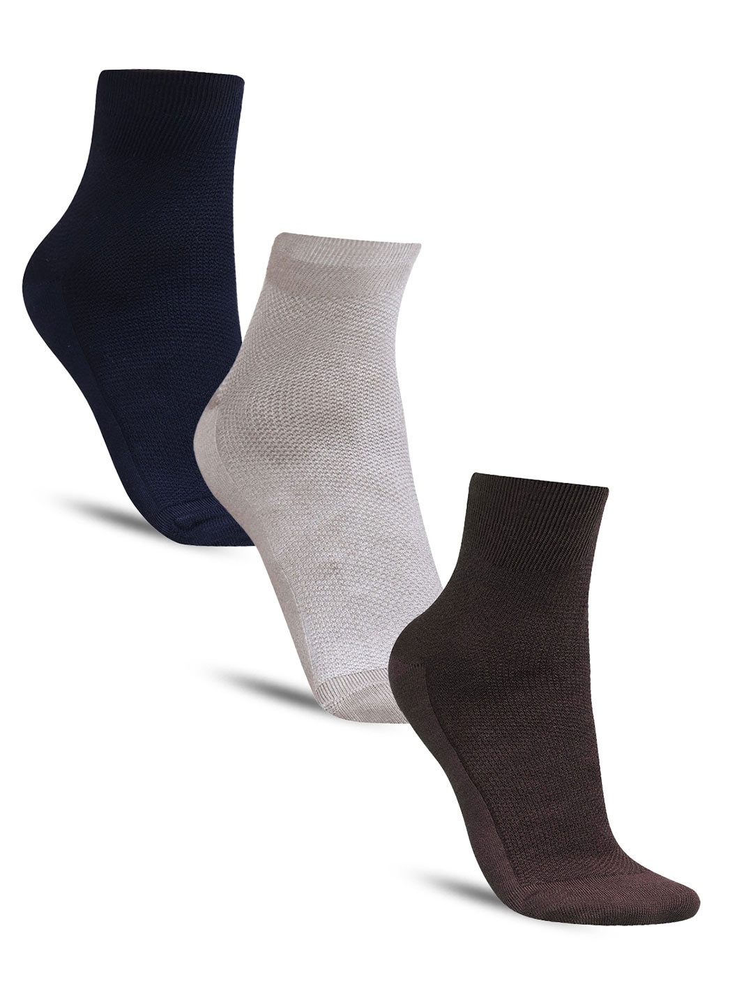 

Dollar Socks Men Pack of 3 Cotton Above Ankle-Length Socks, Brown