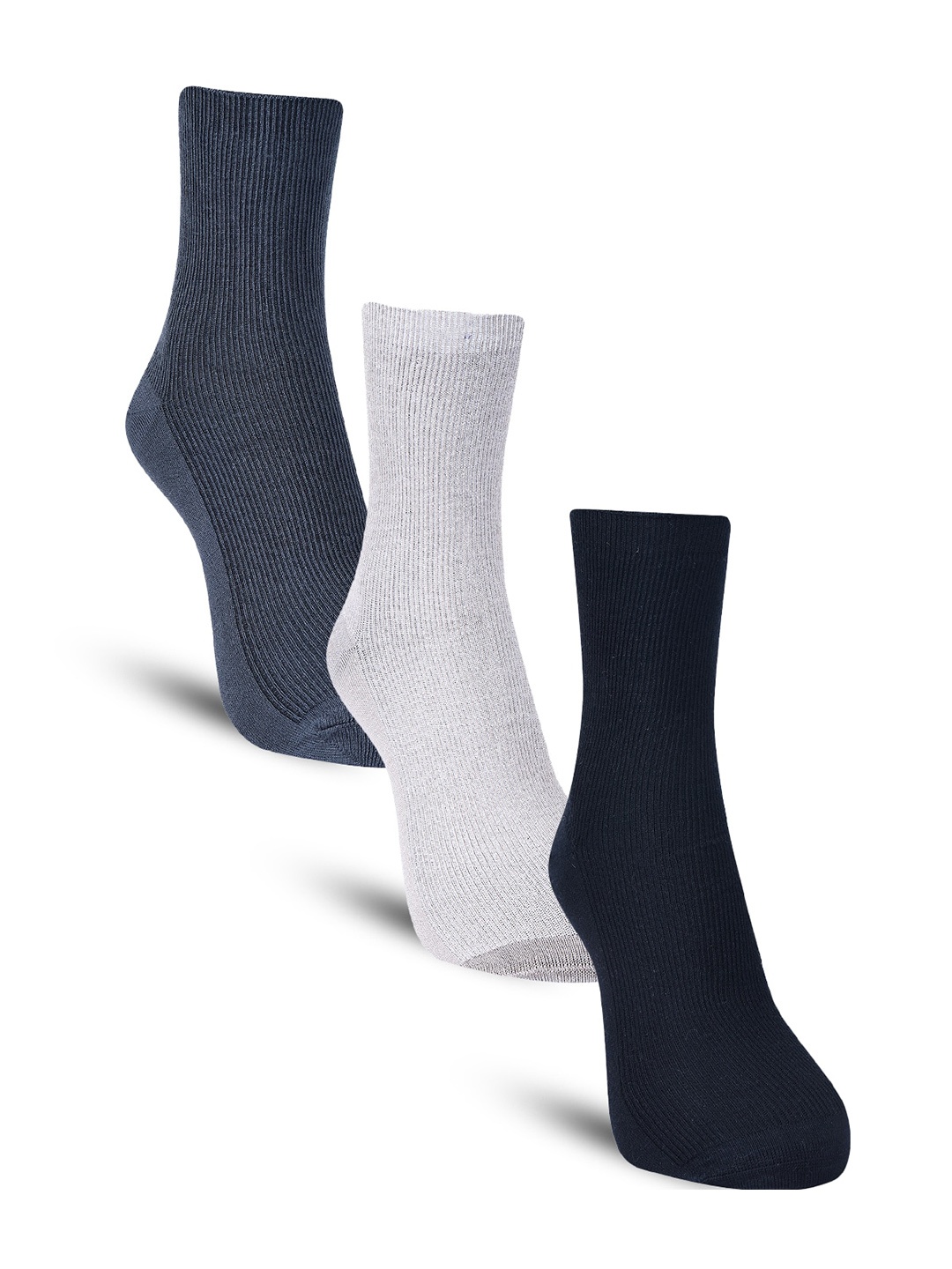 

Dollar Socks Men Pack of 3 Cotton Calf-Length Socks, Black