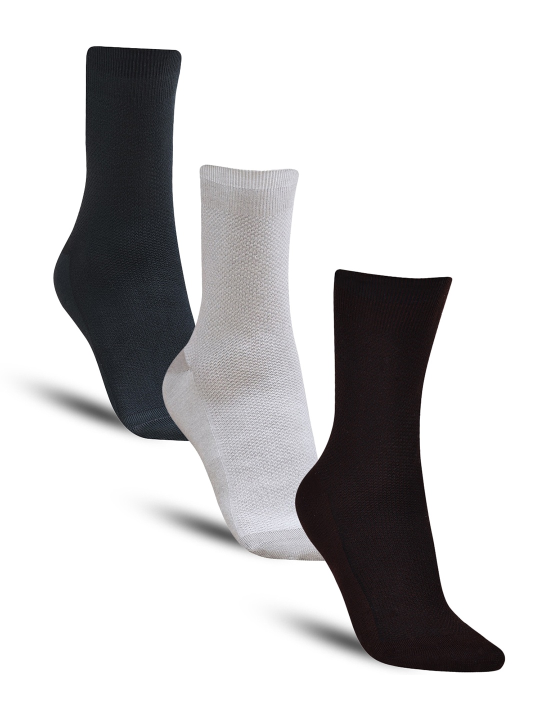 

Dollar Socks Men Pack Of 3 Cotton Above Ankle-Length Socks, Black