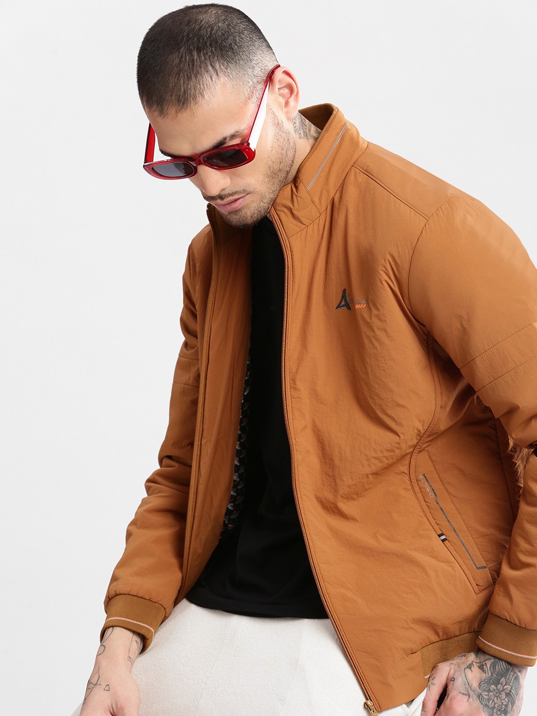 

SHOWOFF Windcheater Bomber Jacket, Brown