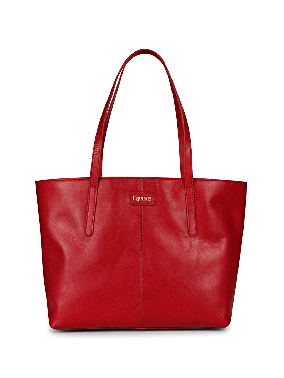 

Favore Red Leather Shopper Shoulder Bag