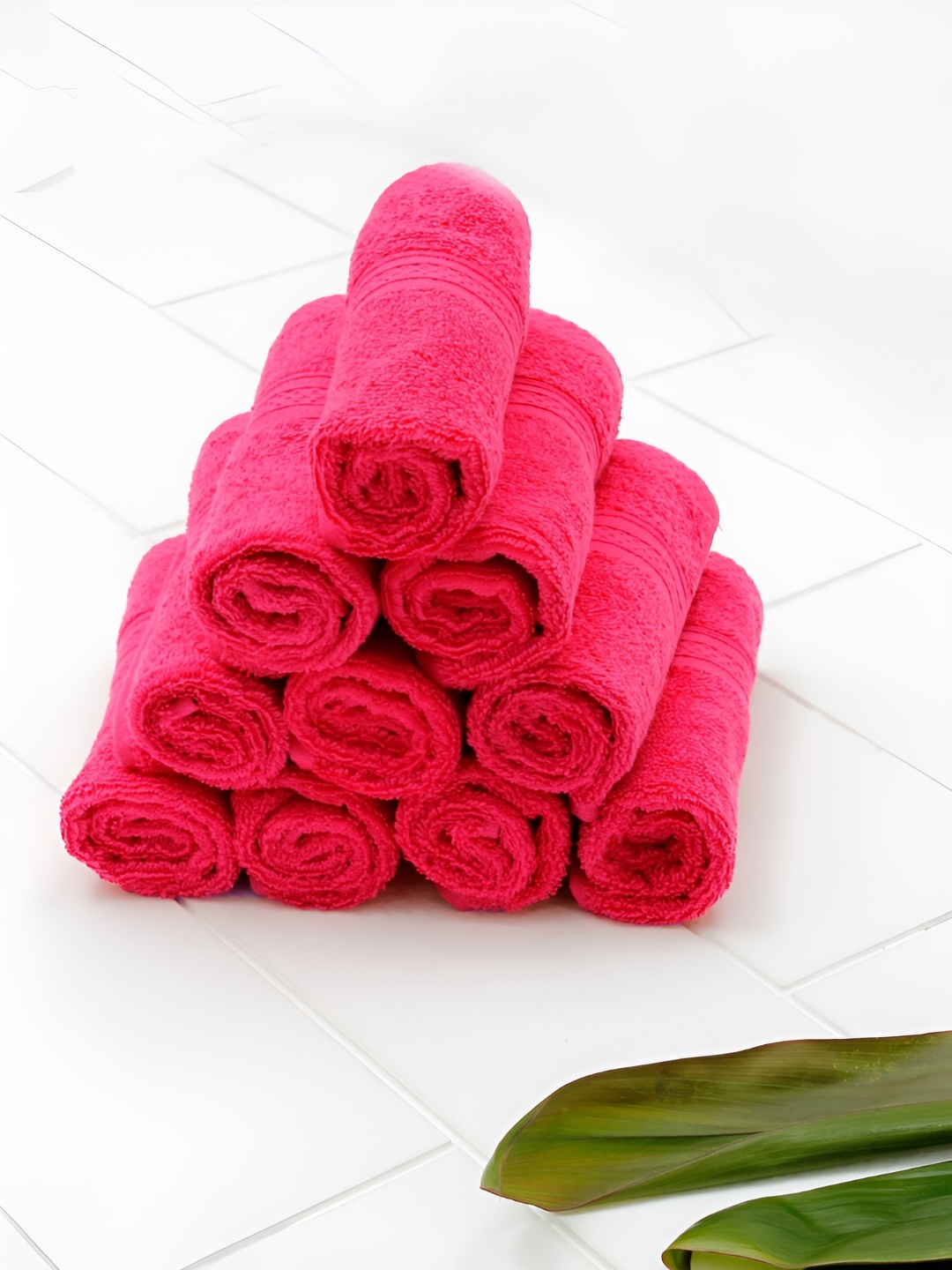 

AVI Living Pink 10 Pieces 600GSM Pure Cotton Face Towels