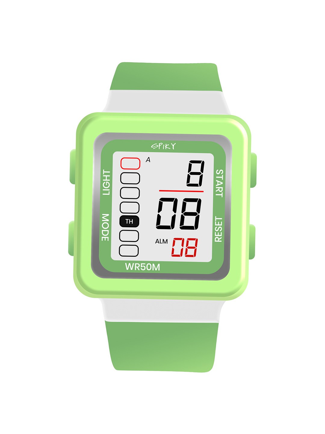 

Spiky Kids Silicon Straps Digital Automatic Watch SPKEVA22_C3_GRN, Green