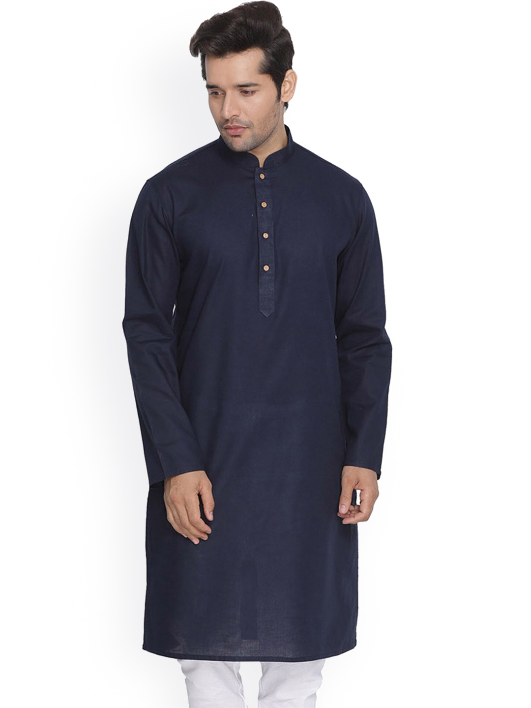 

Mitera Regular Kurta with Pyjamas, Navy blue