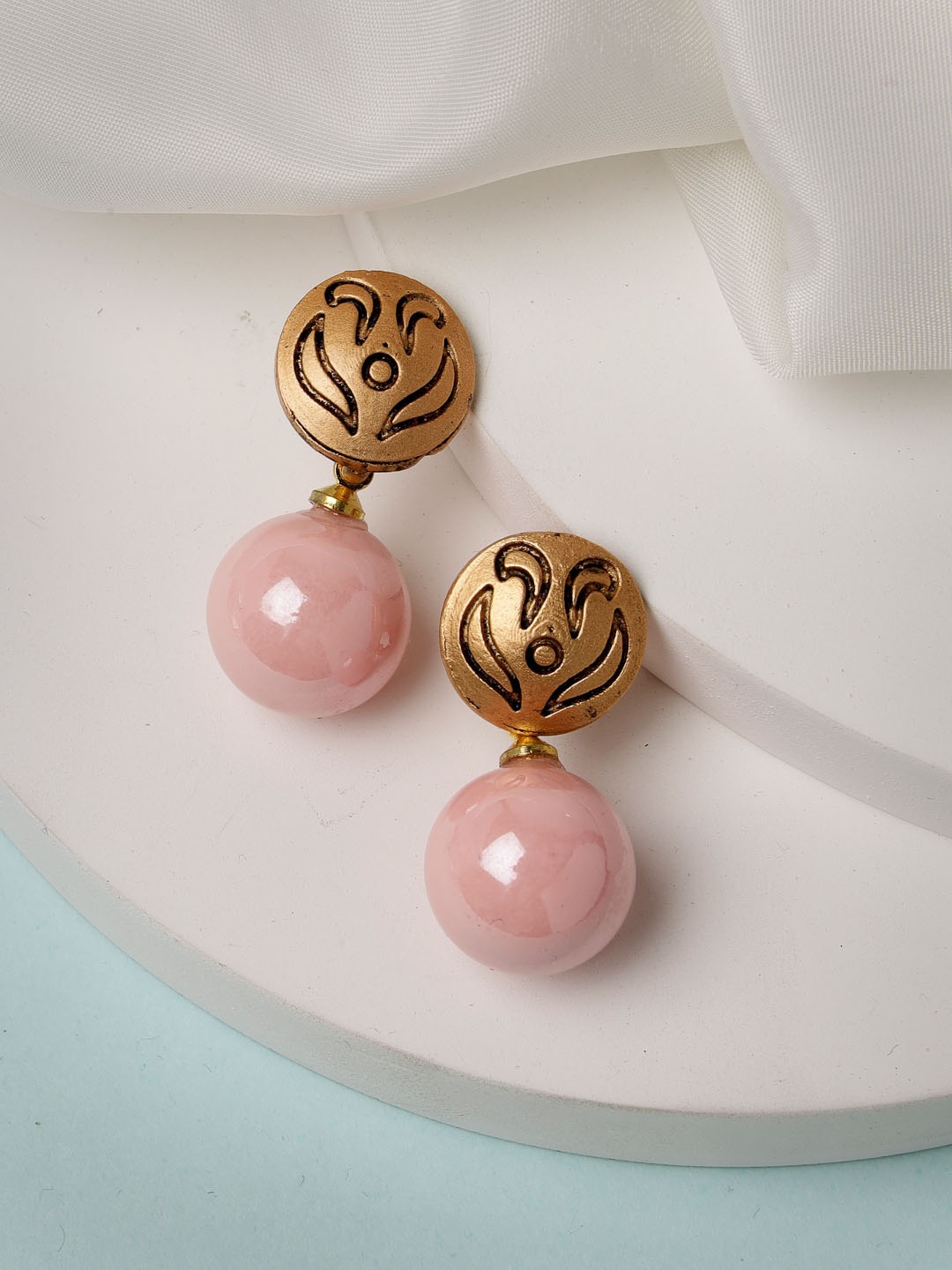 

ADIVA Gold-Plated Classic Temple Drop Earrings